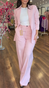 Womens Lapel Jacket + Pants Commuter Temperament Set