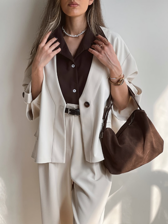 Women Jacket+ Pants Temperament Commuting Suit