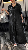 Women's Lapel Tencel Denim Comfortable and Fashionable Dress