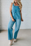 Women's Straps Washing Water Casual Jumpsuit