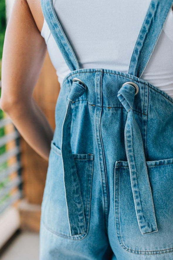 Women's Straps Washing Water Casual Jumpsuit