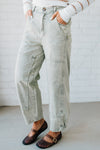 Ladies' Washed and Spliced Casual Jeans