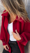 Ladies Lapel Breasted Casual Coat