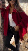 Ladies Lapel Breasted Casual Coat