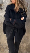 Ladies Lapel Breasted Casual Coat