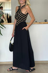 Ladies Patchwork Pattern Casual Dress