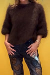 Women Round Neck Solid Color Casual Sweater