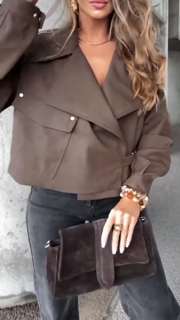 Womens Lapel Temperament Casual Jacket