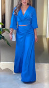 Women Solid Color Temperament Casual Suit