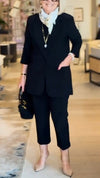 Women Lapel Jacket + Pants Temperament Commuter Set