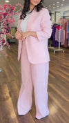 Womens Lapel Jacket + Pants Commuter Temperament Set