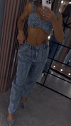 Ladies Denim Hot Diamond Sexy Hot Girl Set