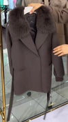 Women Hairy Leader Zipper Temperament Casual Coat