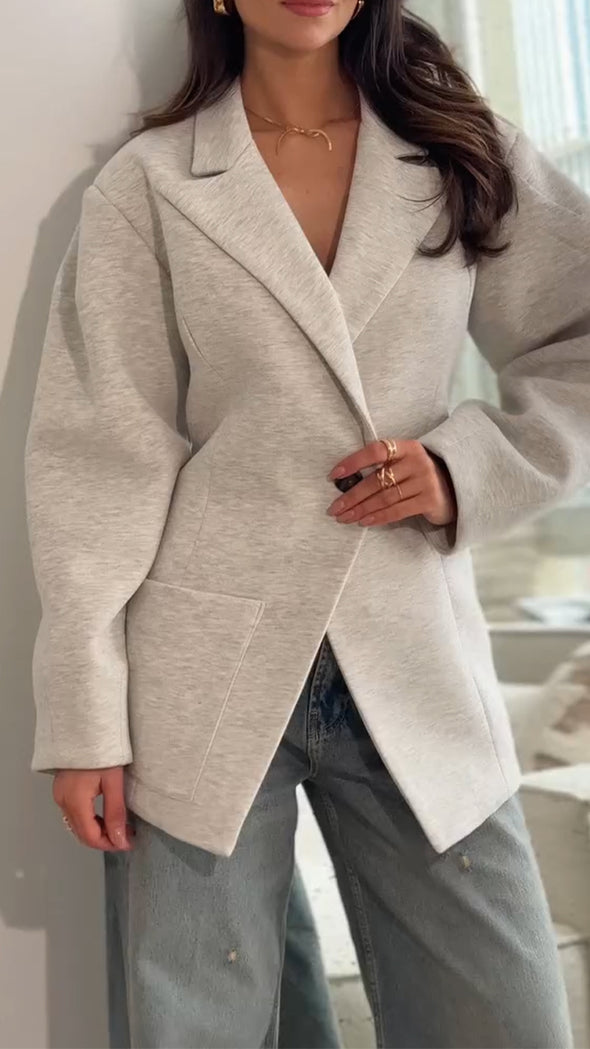 Womens Lapel Temperament Commuter Coat