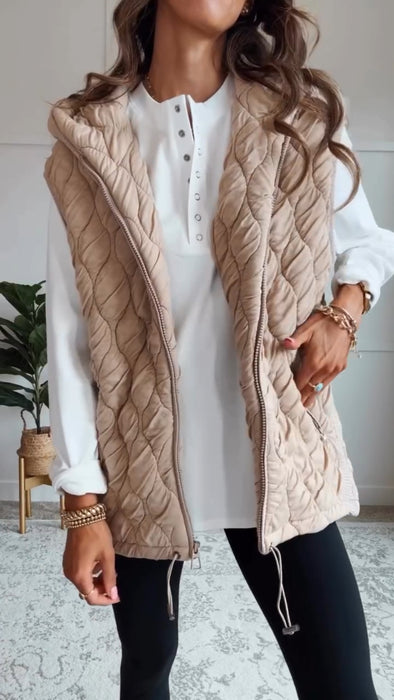 Women Hooded Casual Vest
