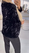 Women Lapel Sequin Temperament Casual Jacket