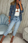 Women Lapel Double-breasted Temperament Casual Jacket