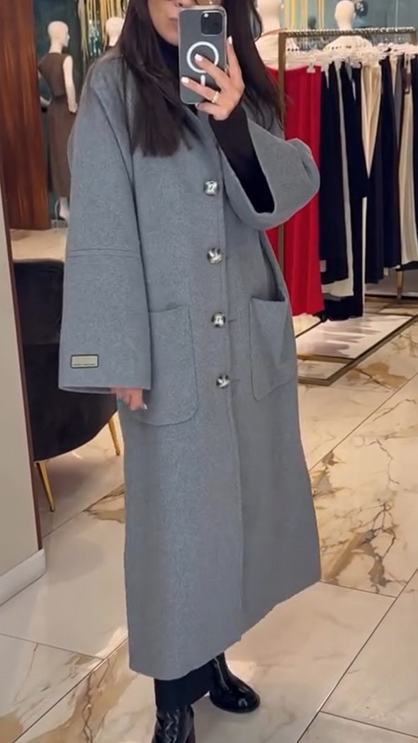 Womens Lapel-breasted Casual Coat