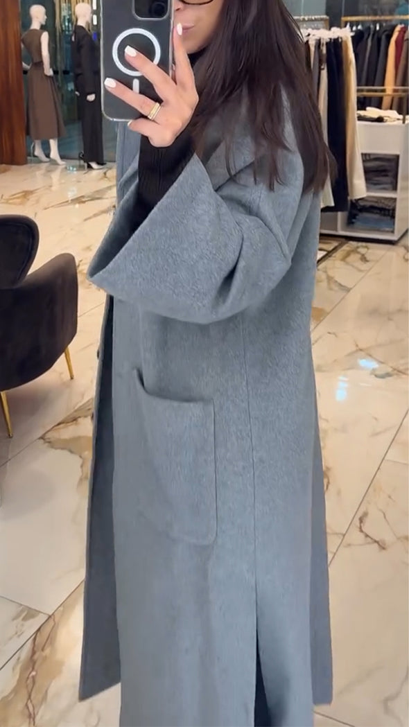 Womens Lapel-breasted Casual Coat