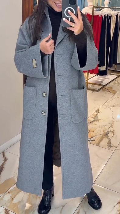 Womens Lapel-breasted Casual Coat