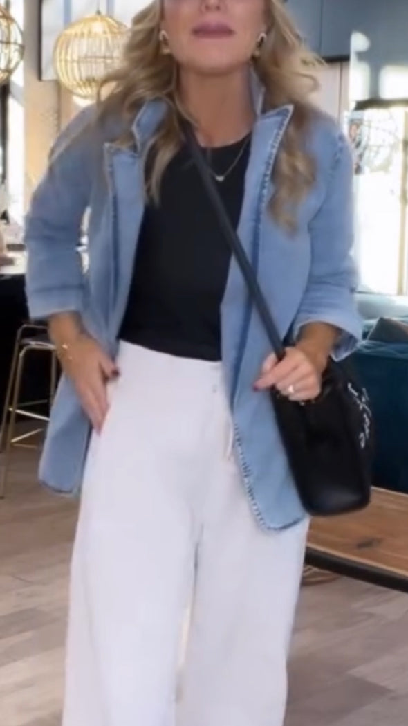 Womens Lapel Casual Jacket