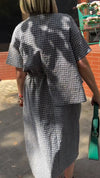 Women's Fake Two-piece Lapel Plaid Dress