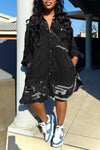 Women Lapel Breast Wash Wash Loose Casual Jumpsuit