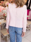 Women Tassel Nail Bead Casual Small Fragrance Coat