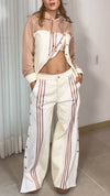 Womens Round Neck Hooded Top + Pants Casual Suit