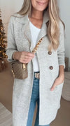 Women Lapel Temperament Casual Sweater Coat