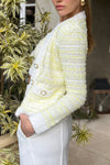 Women Suspender Inner Wear + Cardigan Wool Casual Suit