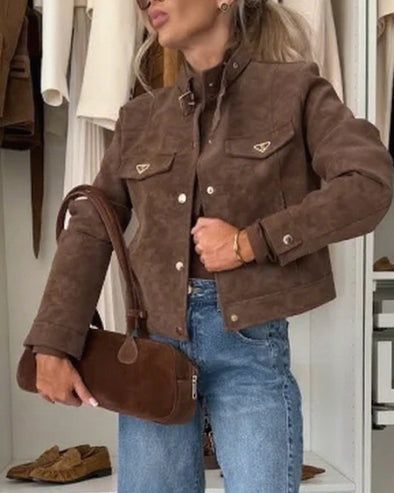 Women Lapel Temperament Casual Jacket