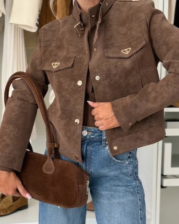 Women Lapel Temperament Casual Jacket