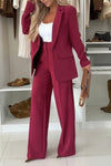 Womens Lapel Jacket + Pants Temperament Commuter Set