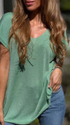 Women Round Neck Casual Top