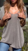Women Round Neck Casual Top