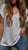 Women Round Neck Casual Top