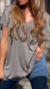 Women Round Neck Casual Top