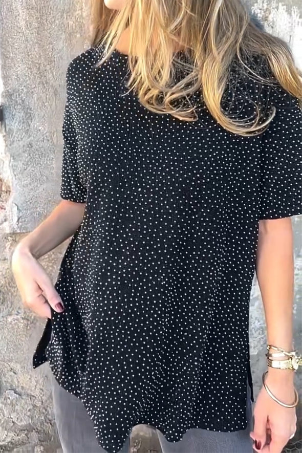 Women Round Neck Casual Top