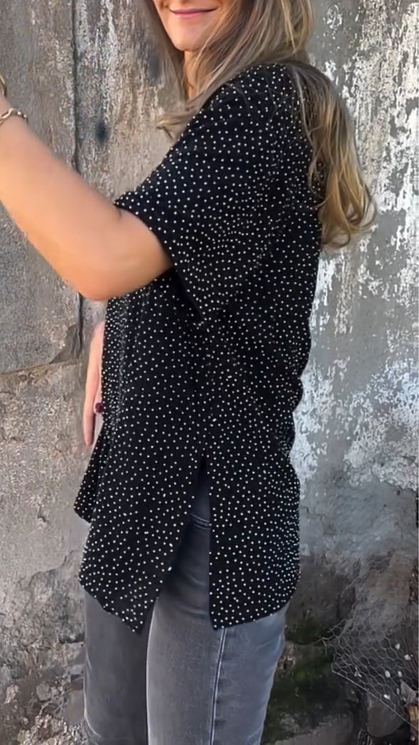 Women Round Neck Casual Top