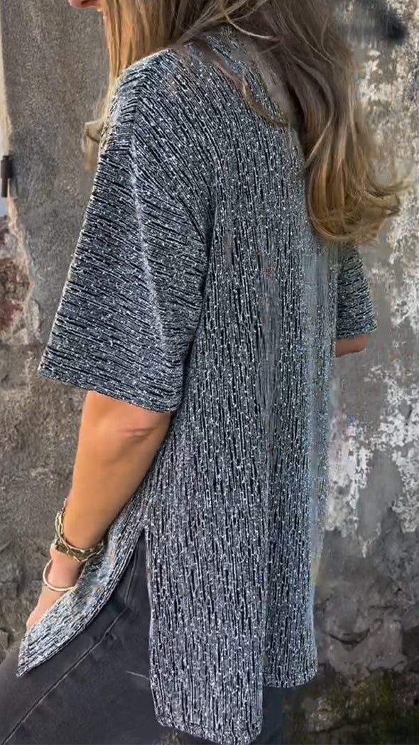 Women Round Neck Casual Top