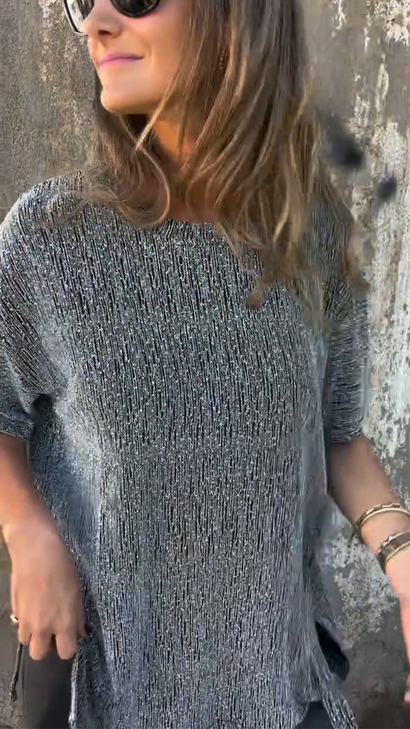 Women Round Neck Casual Top