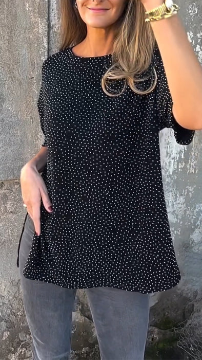 Women Round Neck Casual Top
