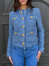 Women Round Neck Breasted Small Fragrant Style Casual Jacket