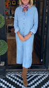 Womens Lapel-breasted Casual Dress