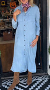 Womens Lapel-breasted Casual Dress