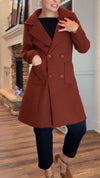 Womens Lapel Solid Color Temperament Casual Windbreaker