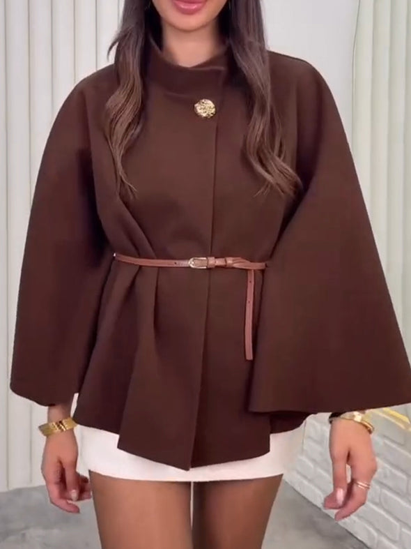 Women Stand-up Collar Temperament Casual Coat