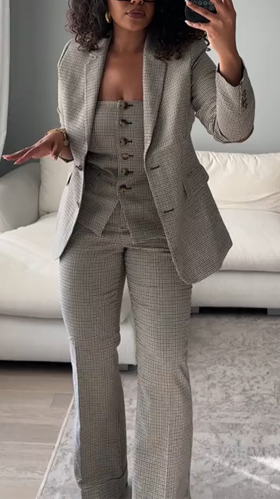 Ladies Temperament Commuting Three-piece Set
