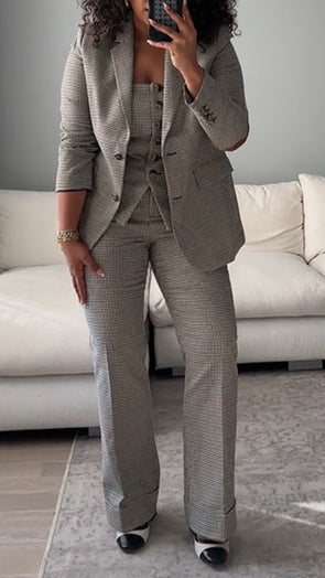 Ladies Temperament Commuting Three-piece Set